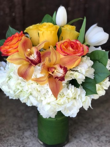 Bright and Cheery Floral Arrangement delivered in Santa Clarita, California
