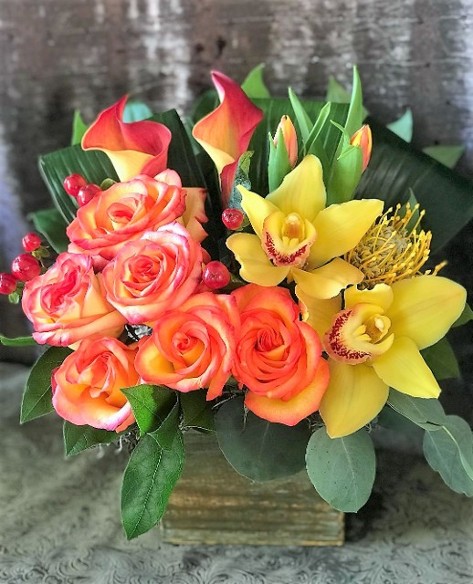 Bright and Cheery Flowers, Oranges and Yellows